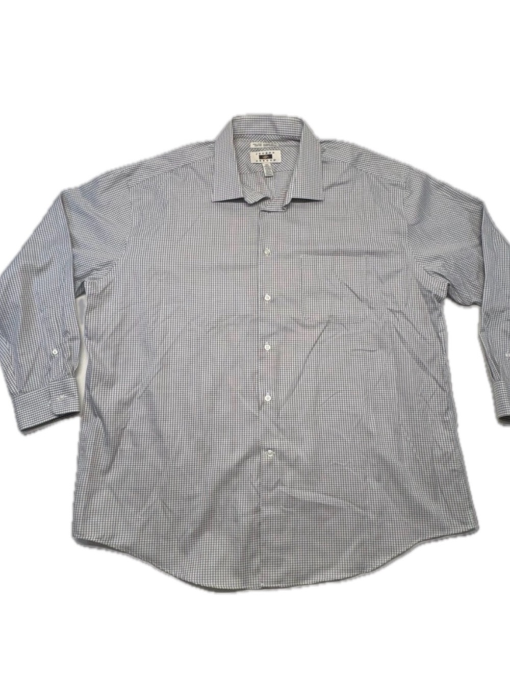 Joseph Abboud Non-Iron Classic Fit Micro-Check Dress Shirt 18.5 35/36